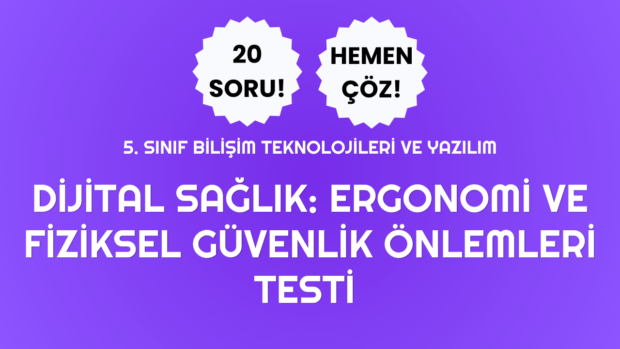 🏥 5. Sınıf Ergonomi ve Fiziksel Güvenlik Önlemleri Testi